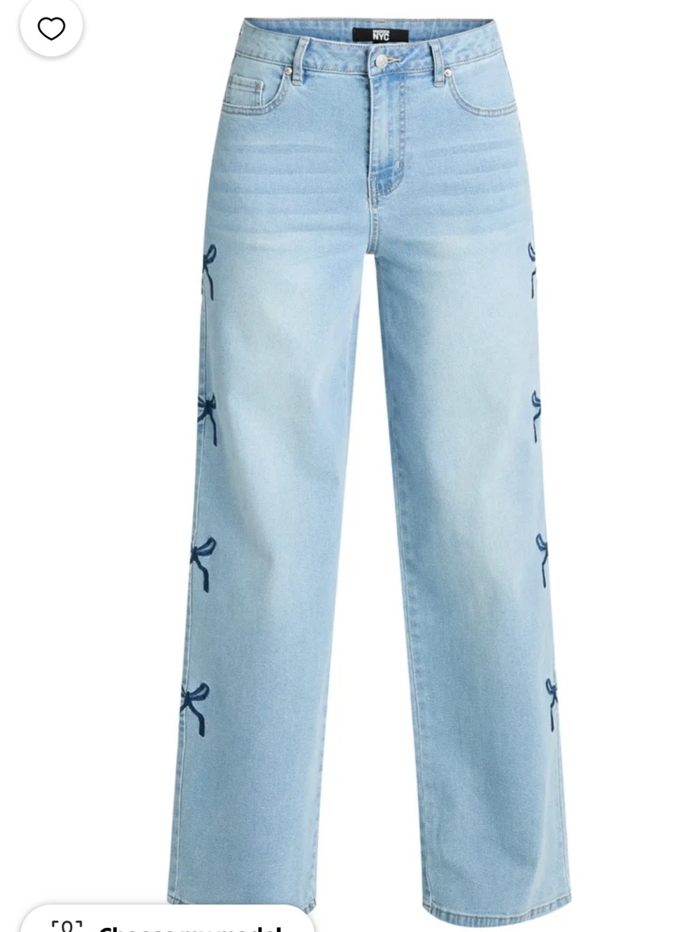 Jeans with Bow Detail | Size 6